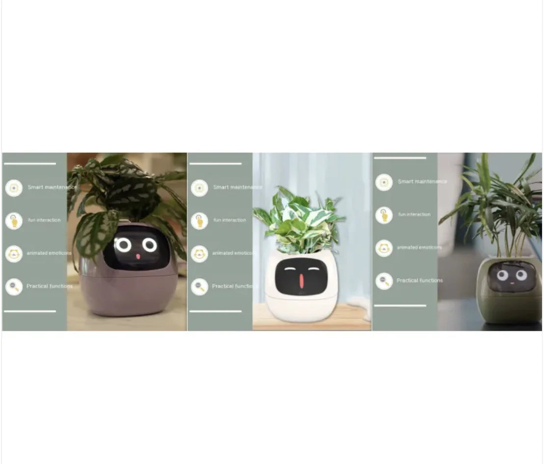 Smart Planter with 49 Expressions & AI Sensors