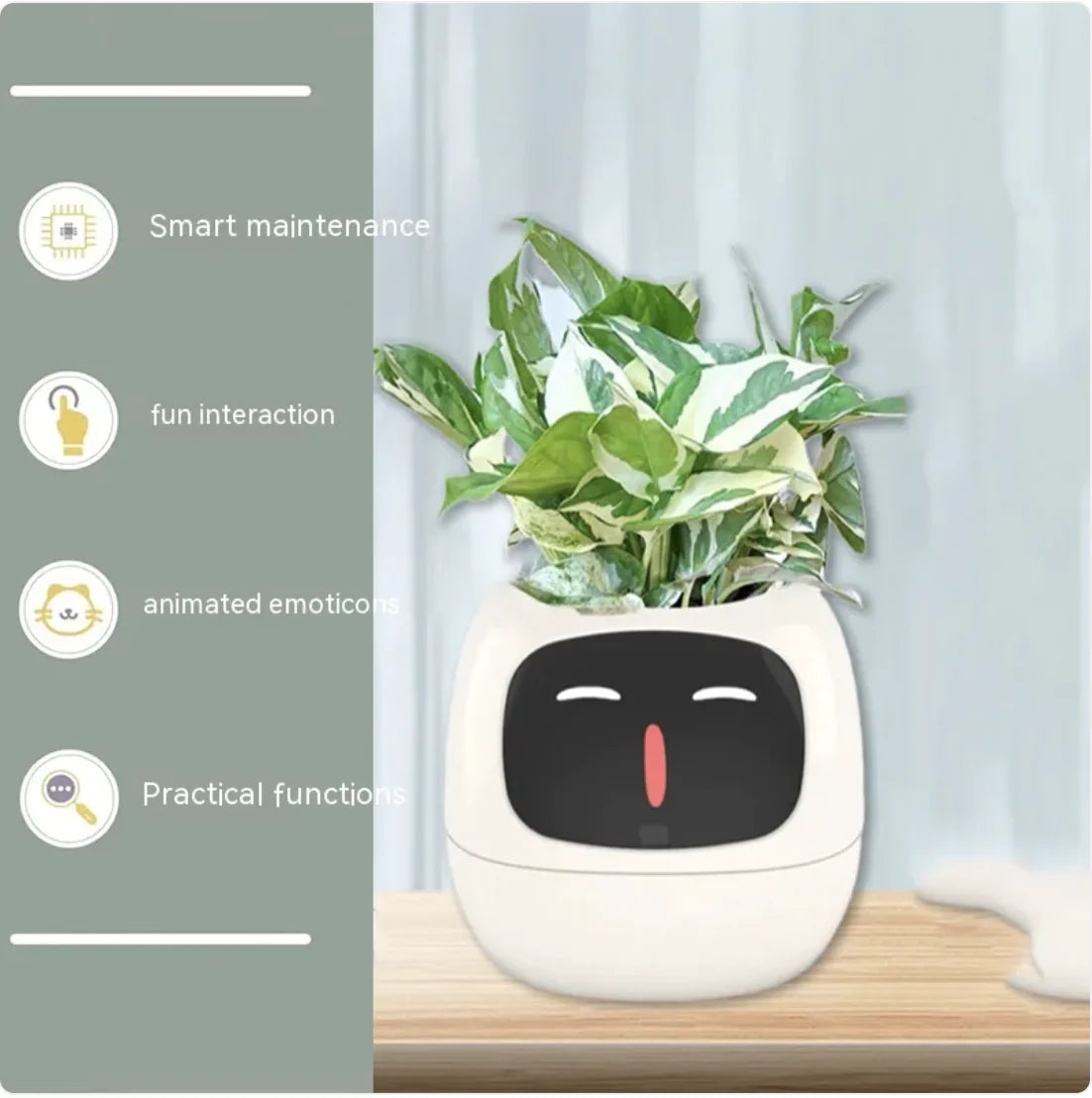 Smart Planter with 49 Expressions & AI Sensors