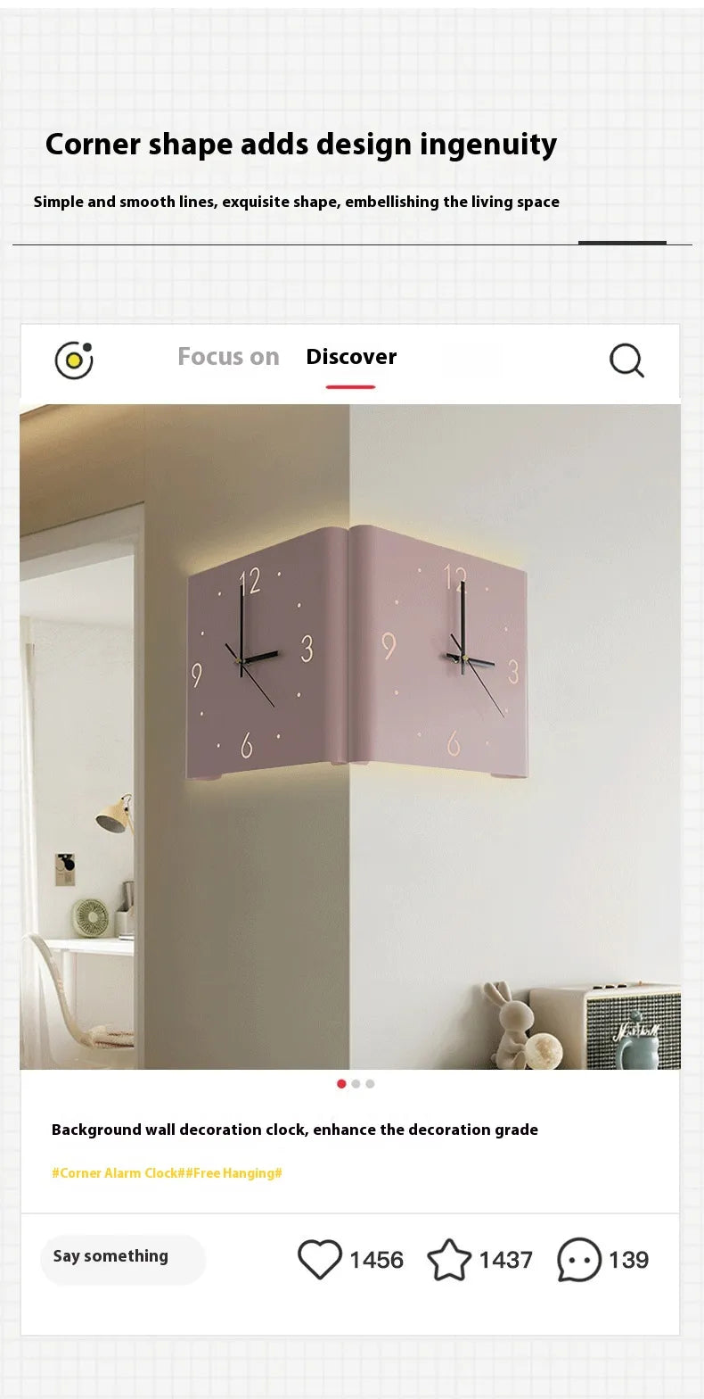 Foldable Living Room Wall Clock