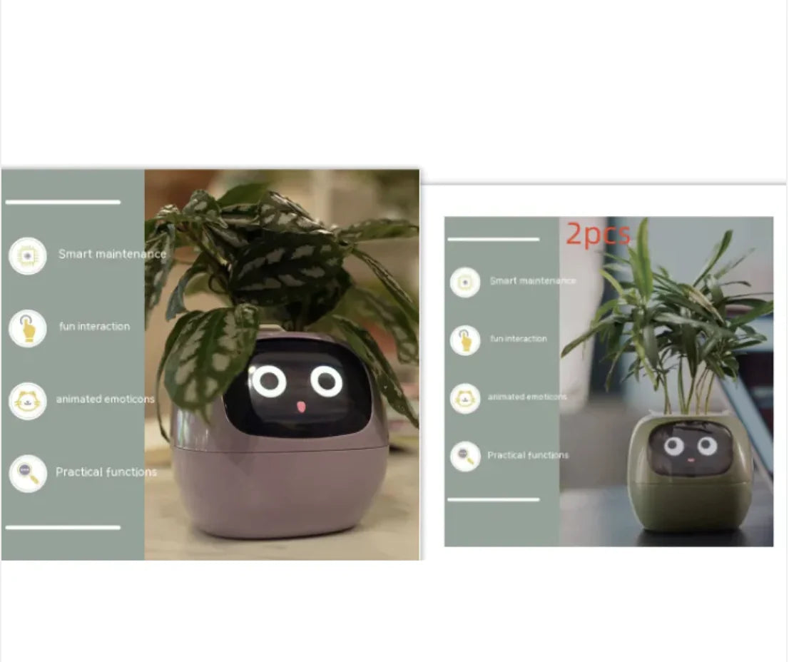 Smart Planter with 49 Expressions & AI Sensors