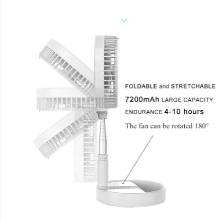 Portable Rechargeable Folding Fan