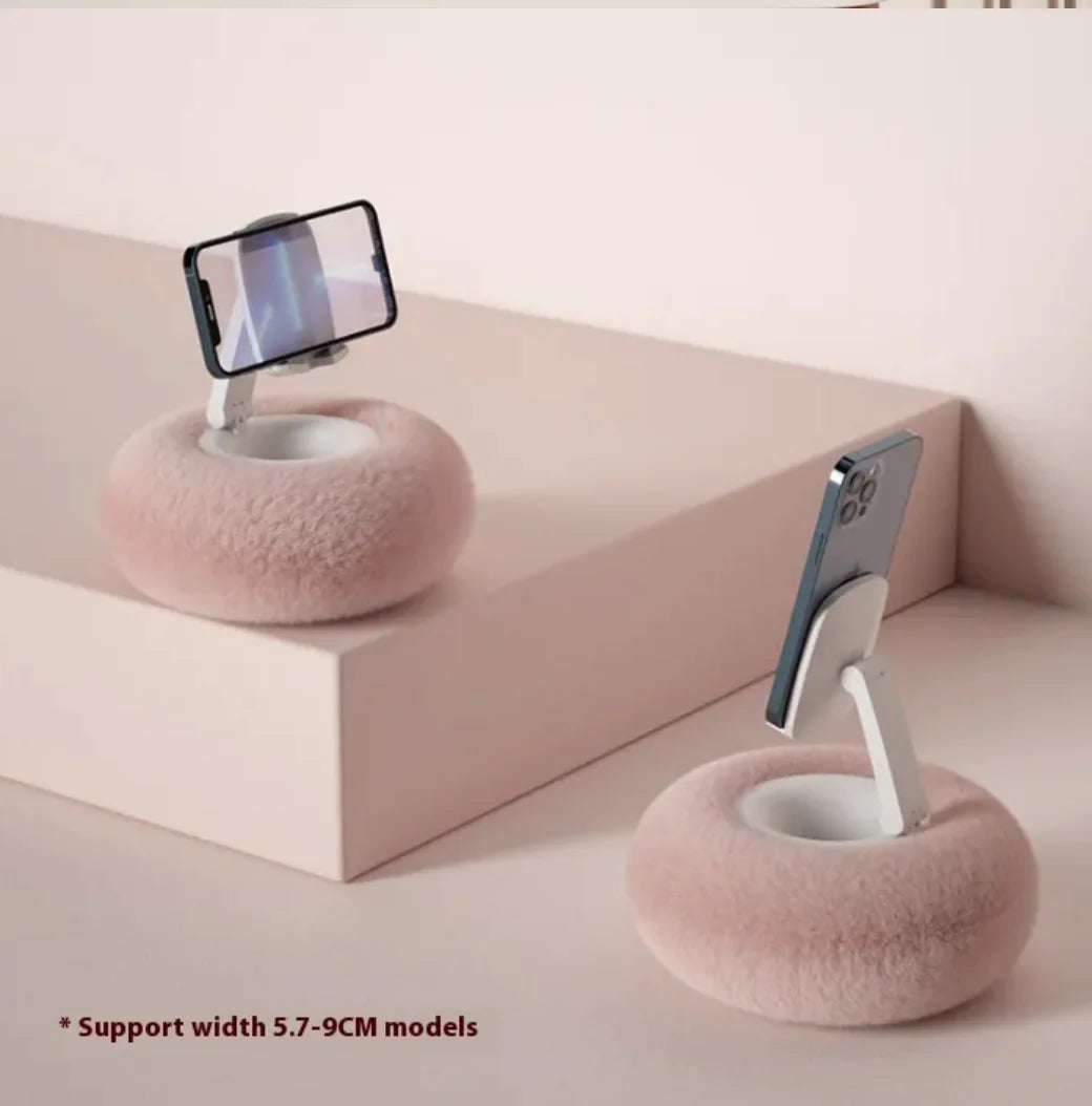 Universal Plush Pillow Stand for Phone & Tablet