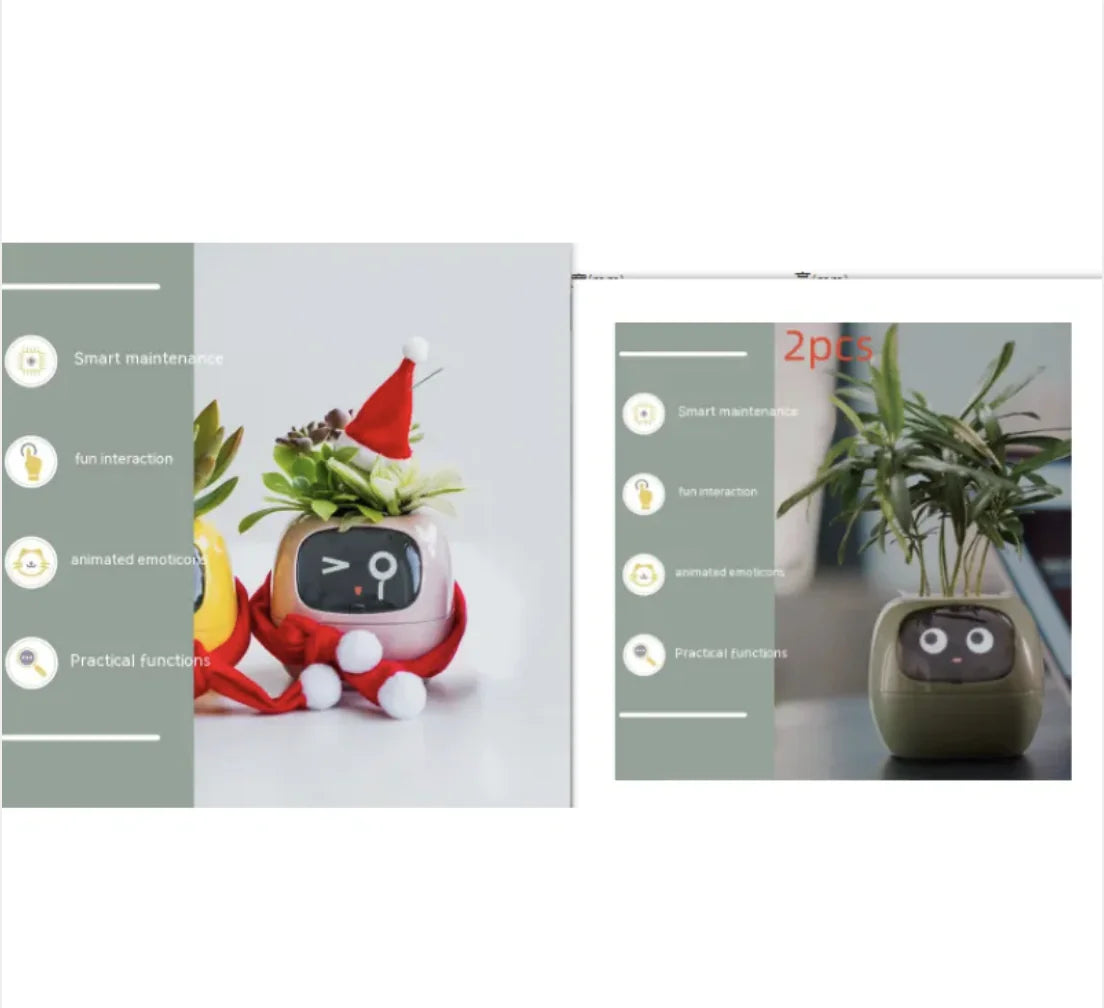 Smart Planter with 49 Expressions & AI Sensors