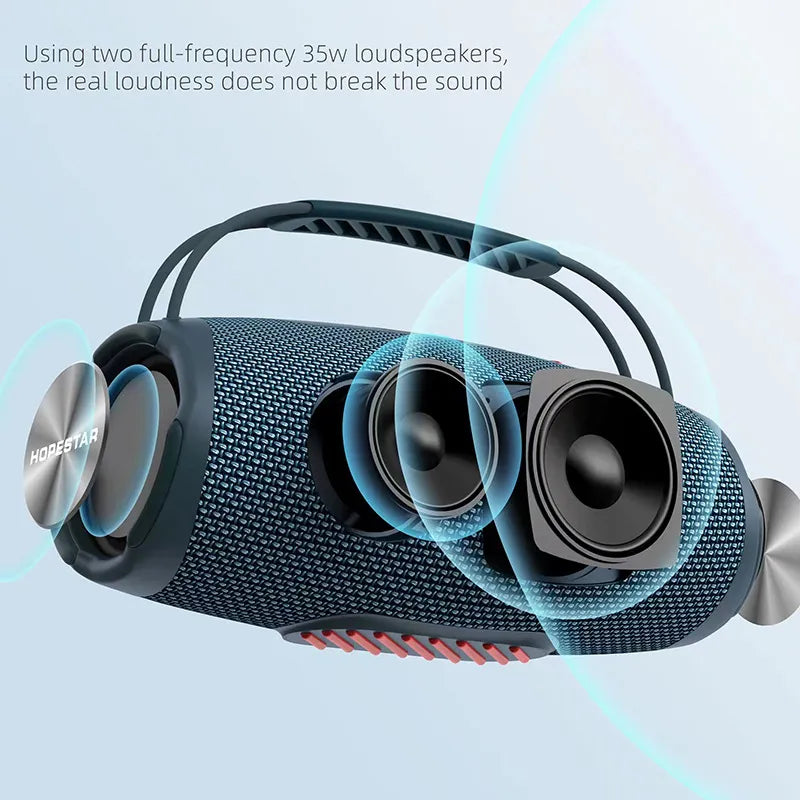 H53 Wireless Bluetooth Speaker Waterproof Portable Outdoor Portable Rugby High-power Double MP3 Player