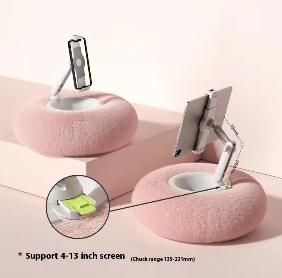 Universal Plush Pillow Stand for Phone & Tablet